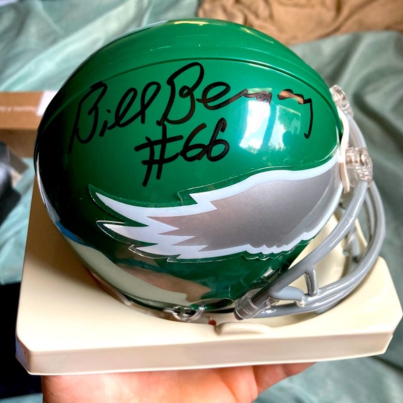 Bill Bergey Philadelphia Eagles Signed mini helmet